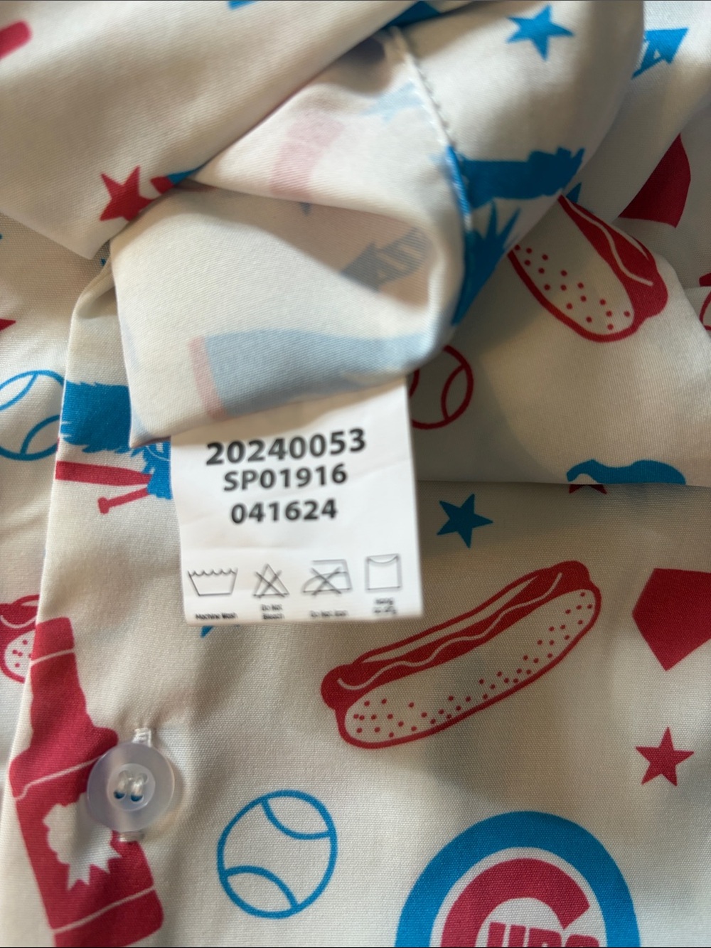 Chicago Cubs Jim Beam Short Sleeve Button Down Hawaiian Shirt -Adult Size XL New - Picture 8 of 12